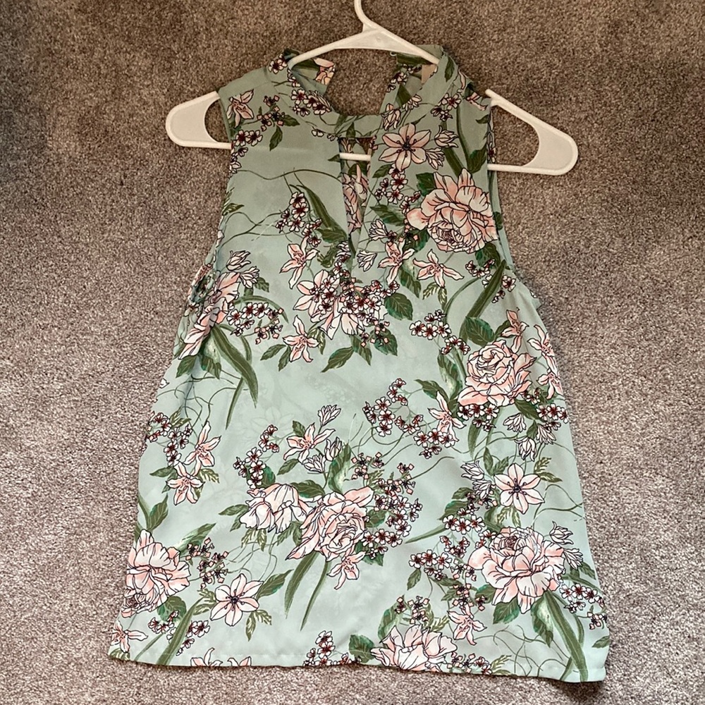 Mint green high neck blouse